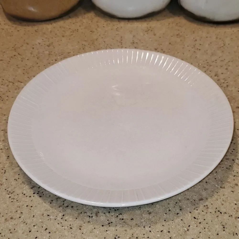 Sango Patio White Stoneware Dinner Plate